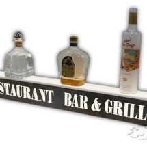 60" 1 Step Liquor Display w/ Stainless Steel Finish 60" 1 Step Liquor Display w/ Stainless Steel Finish