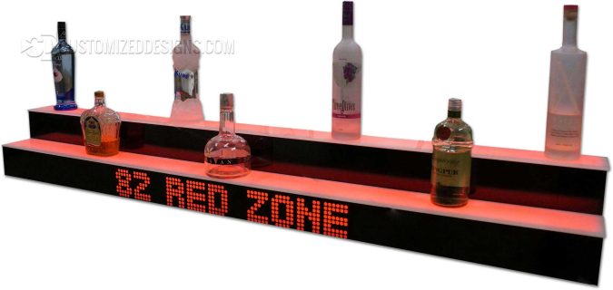 Sports Themed 2 Tier Liquor Display Sports Themed 2 Tier Liquor Display