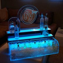 2 Tier Raised Ice & Liquor Display 2