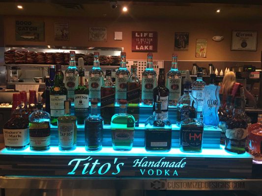 3 Step Wrap Display w/ Titos Vodka
