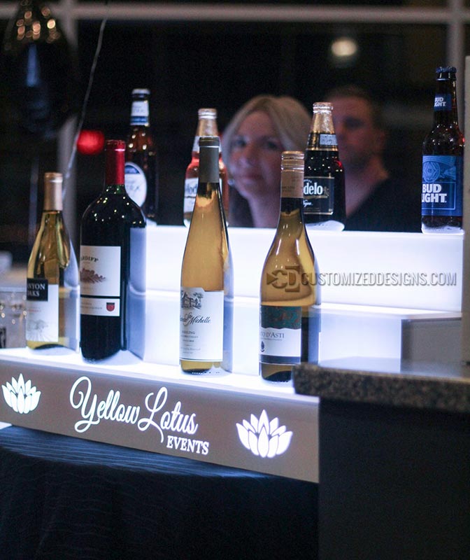 Wine Catering Bottle Display