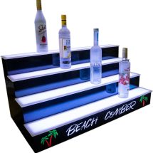 4 Tier 36" Bar Shelving w/ Palm Tree Logo 4 Tier 36" Bar Shelving w/ Palm Tree Logo