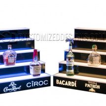 5 Tier Liquor Shelves w/ Multiple Liquor Brand Logos