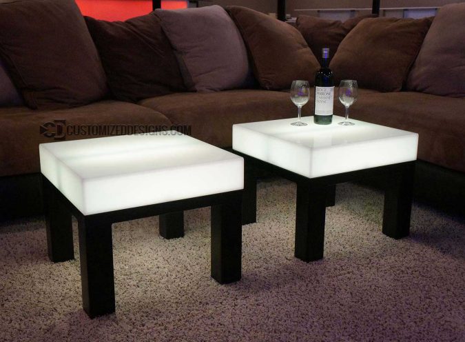LED Lighted Nightclub & Bar Tables
