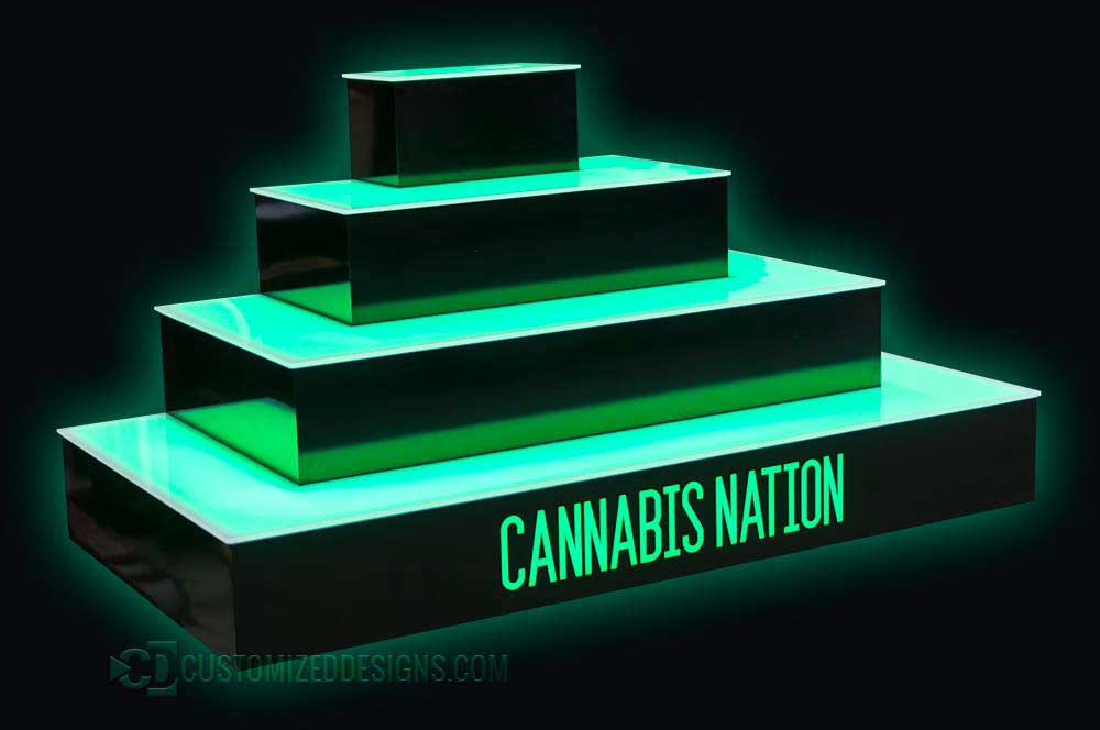 Wrap Style Cannabis Display Tiers