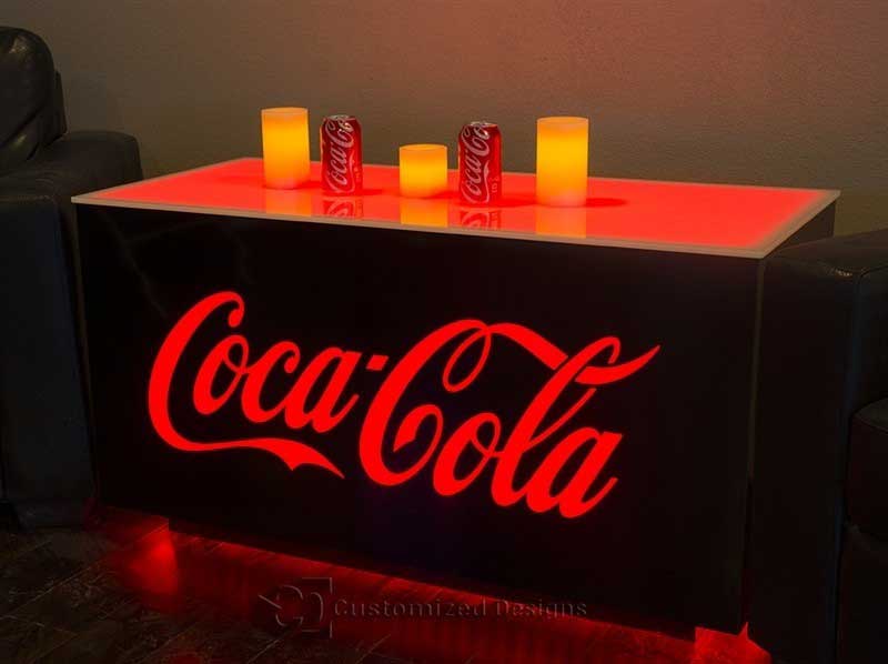Coca Cola LED Lighted Table