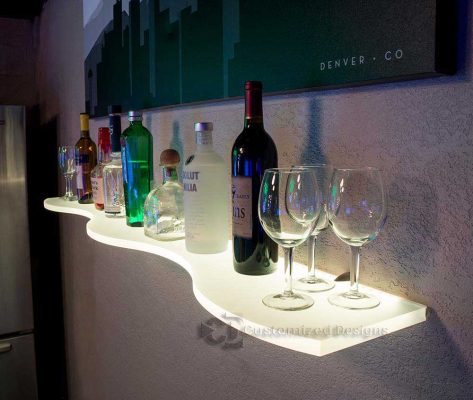 Curved LED Shelf