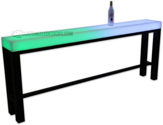 Custom Aurora Highboy Table - 96" x 12" x 36" H