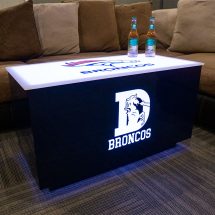 Denver Broncos Cubix LED Coffee Table
