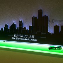 Detroit LED Lighted Skyline