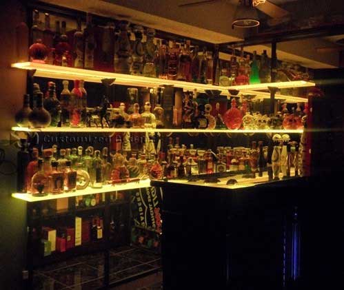 LED Shelving - Huge Tequila Collection