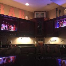 Home Bar w/ Custom LED Liquor Display Cabinet Home Bar w/ Custom LED Liquor Display Cabinet