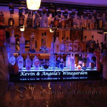 1 Tier Home Bar Liquor Display w/ Lighted Logo 1 Tier Home Bar Liquor Display w/ Lighted Logo