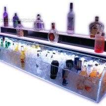 2 Tier Raised Ice & Liquor Display