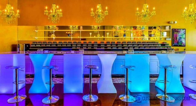 Lumen LED Lighted Bar Table
