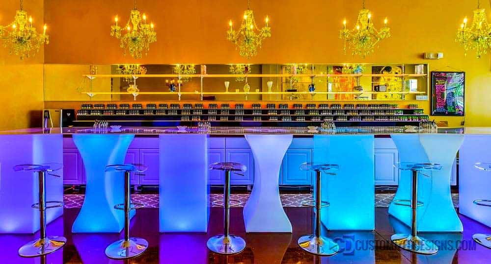 Lumen LED Lighted Bar Table