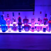 Low Profile Lighted Liquor Shelving Low Profile Lighted Liquor Shelving