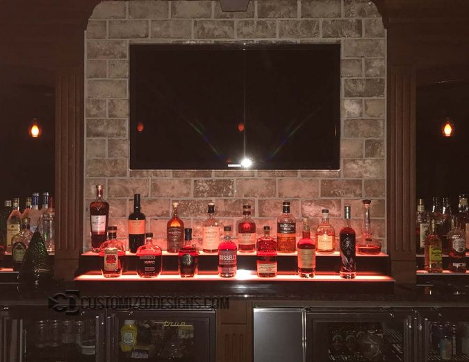 Low Profile Liquor Bottle Shelves Low Profile Liquor Bottle Shelves