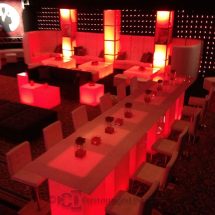 LED Nightclub Furniture w/ Red Lighting LED Nightclub Furniture w/ Red Lighting