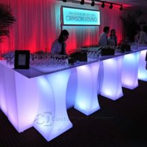 Curve LED Lighted High Boy Tables 3 Curve LED Lighted High Boy Tables 3