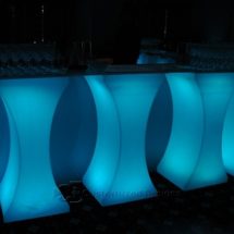 Curve LED Lighted High Boy Tables 8 Curve LED Lighted High Boy Tables 8