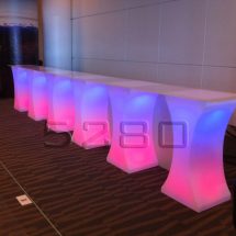 Curve LED Lighted High Boy Tables 9 Curve LED Lighted High Boy Tables 9
