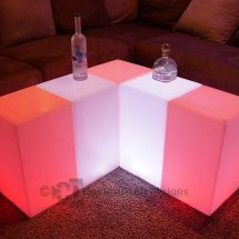 12x12 LED Lighted Side Tables