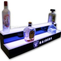 Oakland Raiders 2 Step Lighted Bottle Display Oakland Raiders 2 Step Lighted Bottle Display