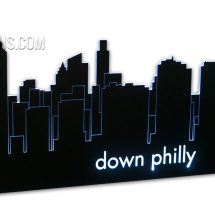 Philadelphia LED Lighted Skyline