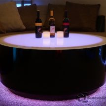 Round LED Lighted Coffee Table