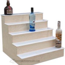 5 Tier Liquor Shelving - White Birch Veneer 5 Tier Liquor Shelving - White Birch Veneer