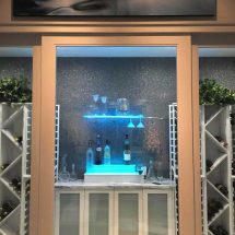 Home Wine Cellar w/ Wine Glass Shelving Home Wine Cellar w/ Wine Glass Shelving