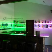 LED Wine Glass Shelving LED Wine Glass Shelving