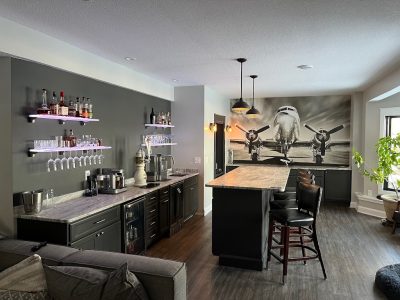 LED Wine Glass Rack Shelving