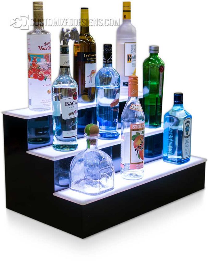 24" 3 Tier Home Bar Shelves