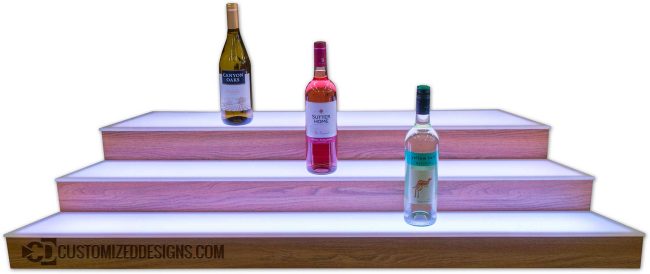 Custom Angled 3 Tier Bottle Display