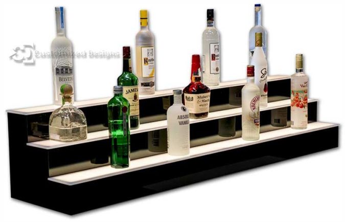 6' Long Restaurant Liquor Shelving