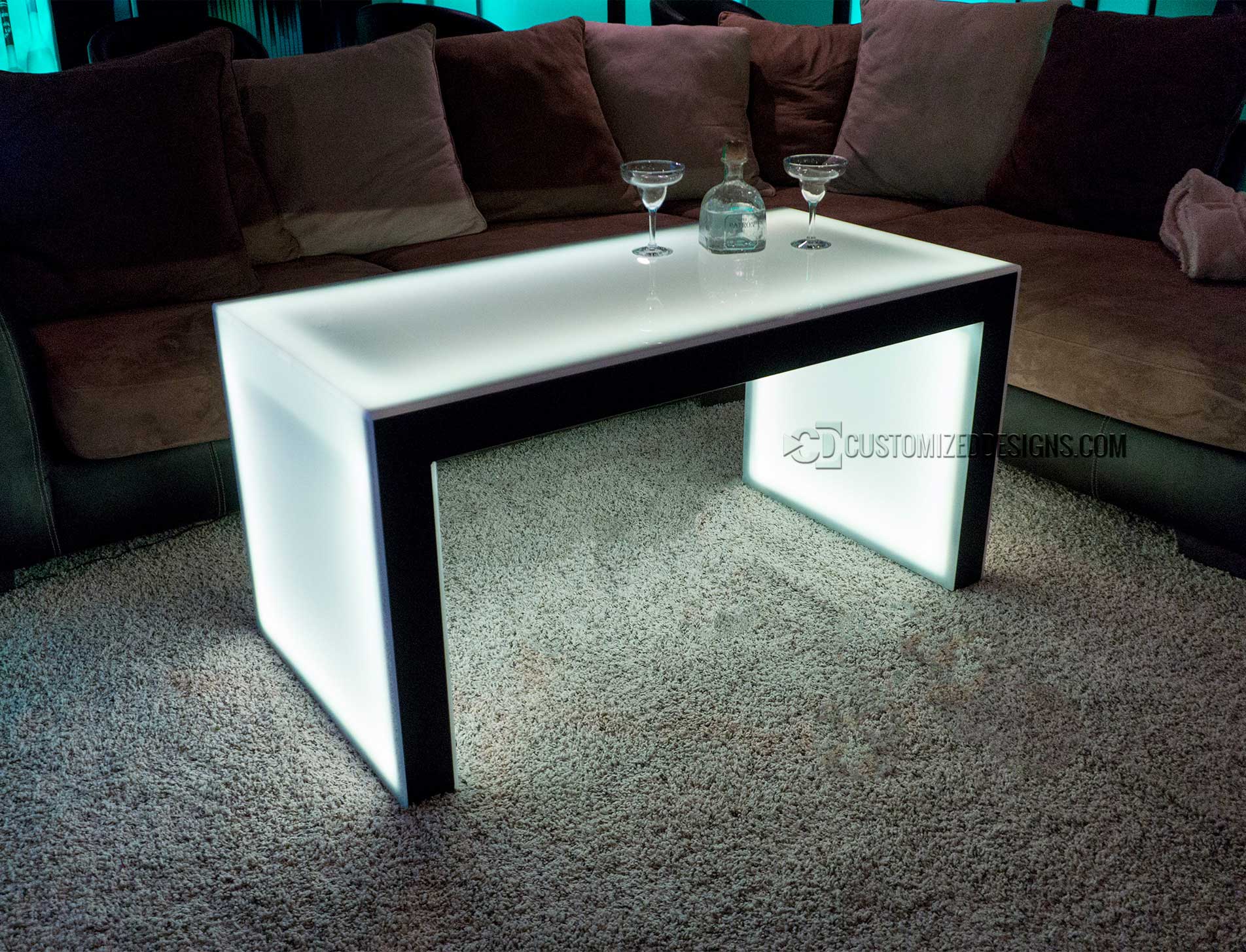 aurora led coffee table