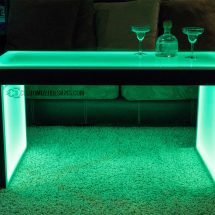 Carbon Series LED Coffee Table 3 - Black Finish - 24" Height