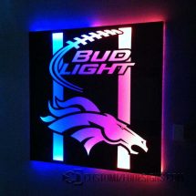 Denver Broncos LED Lighted Sign Denver Broncos LED Lighted Sign