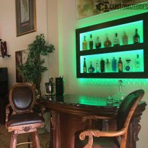 Lighted Home Bar Wall Shelving Lighted Home Bar Wall Shelving