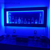 Home Bar Wall Shelving Unit Home Bar Wall Shelving Unit