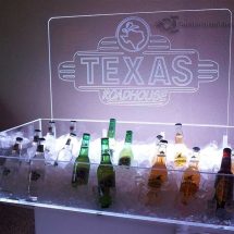 LED Lighted Ice Bin Beverage Displays