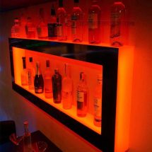 Wall Unit with Red LED Lighting Wall Unit with Red LED Lighting