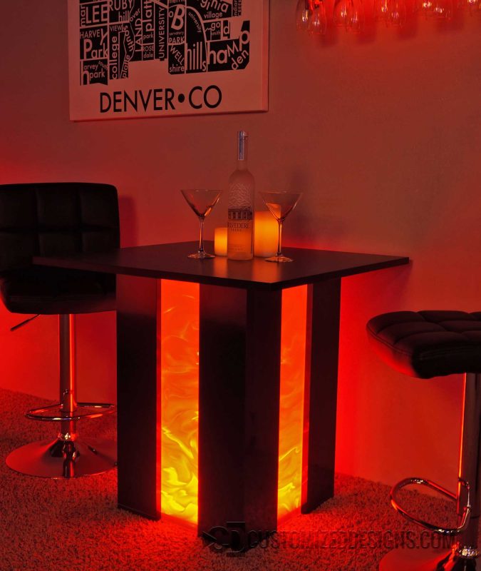 Mirage LED Table Shown w/ Illusion Option Mirage LED Table Shown w/ Illusion Option