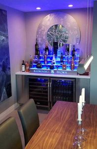 4 Step LED Lighted Bottle Display
