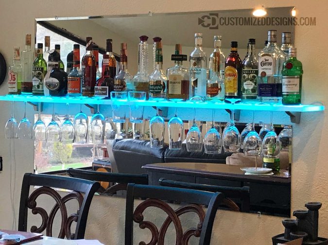 LED Wine Glass Shelving LED Wine Glass Shelving