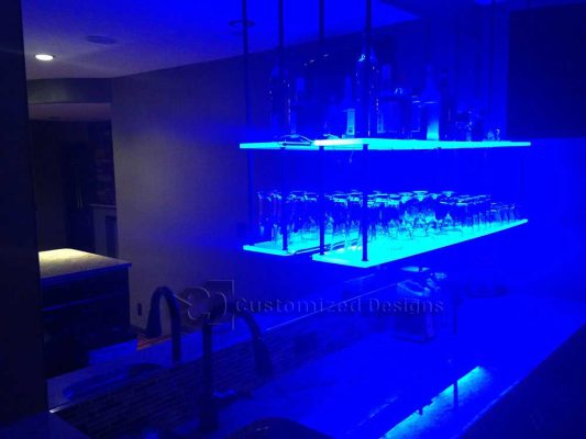 Suspended LED Shelves