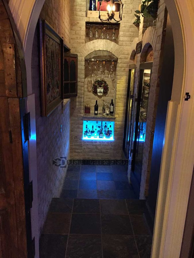 Low Profile Built In Liquor Shelving Low Profile Built In Liquor Shelving