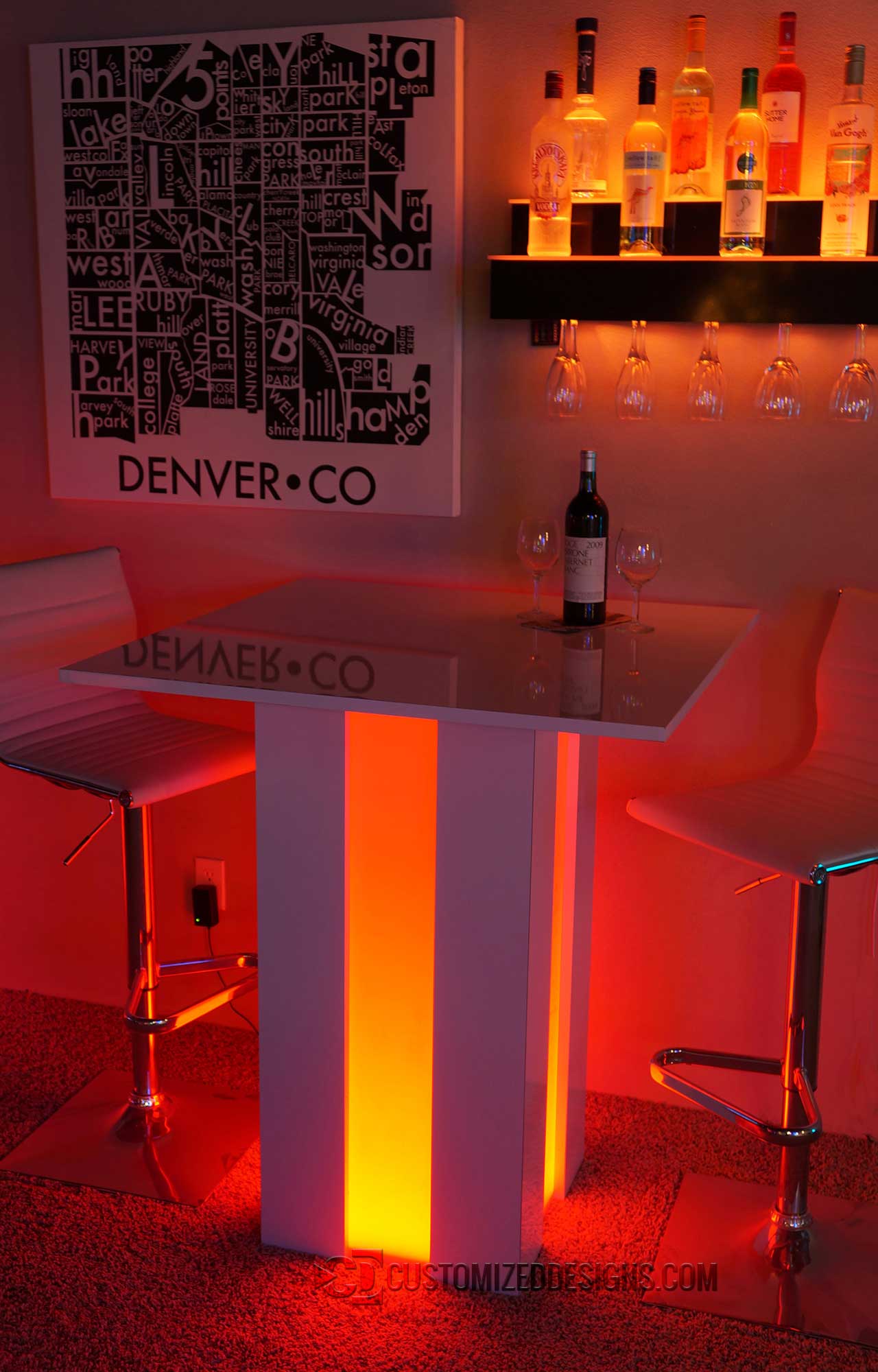 Mirage LED Cocktail Table